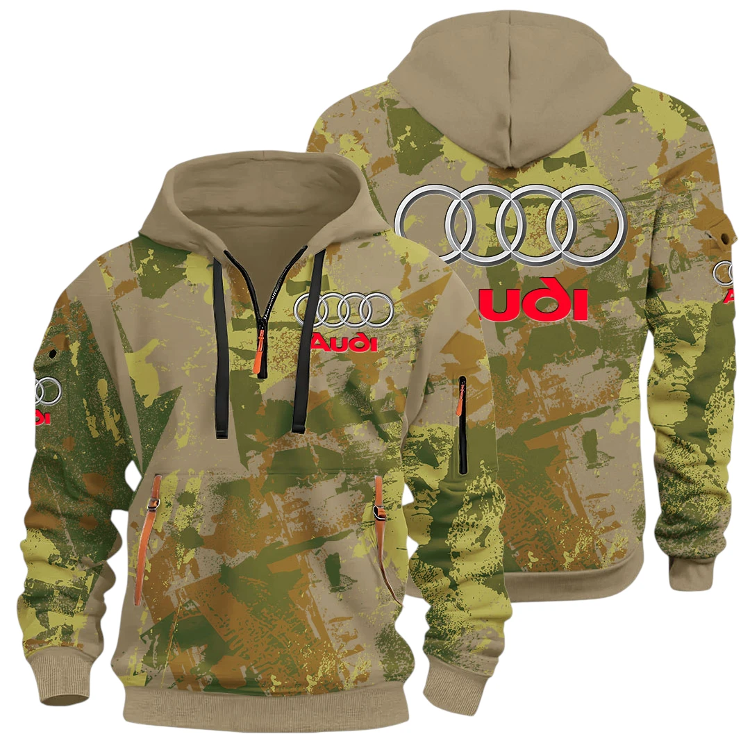 Allroad Half Zip Hoodie All Over Prints Sports Hoodie Style Y26QZ3H - Sand