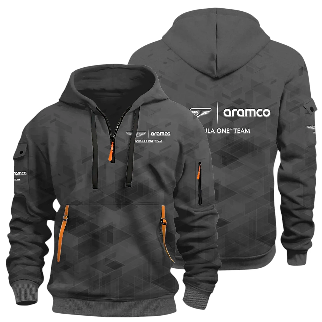 Endurance Racing Half Zip Hoodie All Over Prints Multi Pockets Gift For Fan Y26QZ3H - DarkGrey